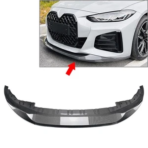 Front Bumper Lip Splitter Spoiler For BMW 4 Series G26 M Sport 2020-2024 3pcs - Picture 1 of 5