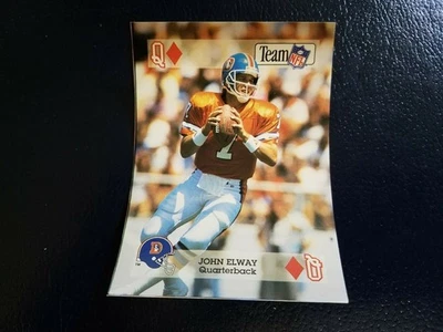 John Elway Denver Broncos 1992 TEAM NFL STAR PLAYING CARDS SQUARED CORNERS - Image 1 of 2