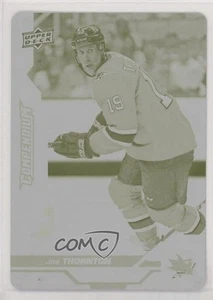 2018-19 Upper Deck Compendium Printing Plate Yellow 1/1 Joe Thornton #715 z3c - Picture 1 of 3