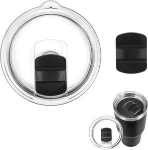 30 Oz Magnetic Tumbler Lid for YETI, Ozark Trail - Spill Proof Cover with Slider - Picture 1 of 11