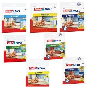TESA tesamoll® Gummidichtung I/P/E-Profil Fensterdichtung Türdichtung 6m/10m - Bild 1 von 8