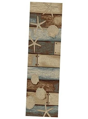 s Area Rug, 2'3"x7'7", Sea Life  - Image 1 of 4