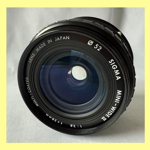 Sigma Mini-Wide II 28mm f2.8 Vintage Lens VGC Tested Clean Glass Free UK Postage - Picture 1 of 13