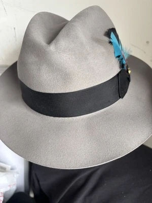 Vintage Biltmore Royal Hat 7 3/8  GRAY Made in Canada Fedora - Image 1 of 4