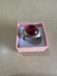 Anello Chevalier Squame Scaglie NOVE25 Argento 925 E Corindone 19.5GR 20.3MM - Foto 1 di 5