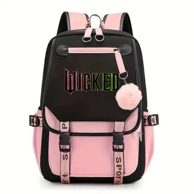 2024 Wicked Movie Backpacks for Men Girls New Musical School Bag for Teenager - Image 1 of 3