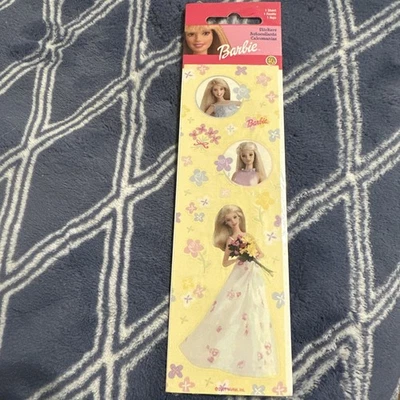 Pegatinas vintage Sandylion Mattel Barbie flores amarillas Foto 1 de 2