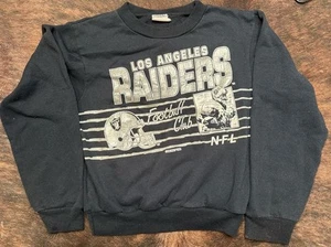 Vintage LA Raiders football Kids Sweatshirt size Medium 10/12 Rare 1992 90’s - Picture 1 of 8