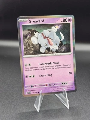 Pokemon TCG Scarlet & Violet Mirage Holo Greavard - 105/198 - Image 1 of 2