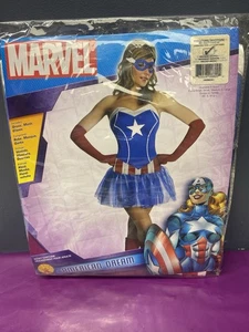 MARVEL AMERICAN DREAM CAPTAIN AMERICA WOMEN HALLOWEEN COSTUME MEDIUM - Picture 1 of 4