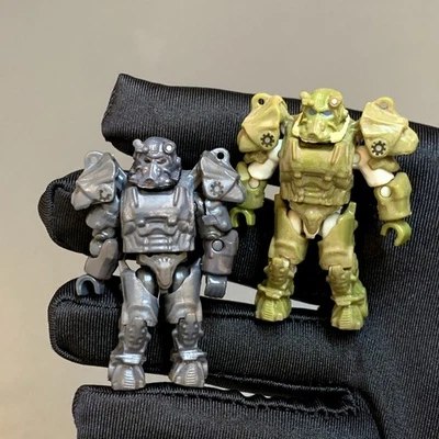 Rare 2x MEGA Fallout T-60 Power Armor Collection Mini bloks  Action Figure Toy B - Image 1 of 4