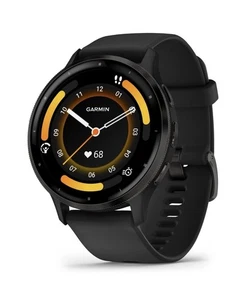 Garmin Venu 3 Smartwatch Silikonarmband 45mm Edelstahlgehäuse Slate Schwarz Neu - Bild 1 von 1