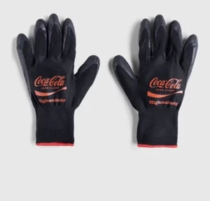 Highsnobiety x Coca Cola Zero Sugar Nitrile-Dipped Work Gloves Black - Picture 1 of 4