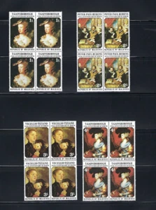 'GAINSBOROUGH.- 'RUBENS.- 'TIZIANO.- Unklt de 4 REPETICIONES DE MALDIVAS - Imagen 1 de 2