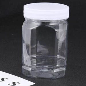 8 Pcs Plastic Bottle Airtight Rice Container Food Storage Containers - Picture 1 of 12