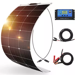Dokio Solarpanel 12v 100W Flexibel Kit Solarmodul für Batterie Camping Wohnmobil - Bild 1 von 12