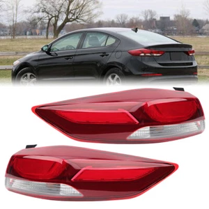 Left+Right Outer Tail Light Rear Brake Lamps For Hyundai Elantra Sedan 2017-2019 - Picture 1 of 10
