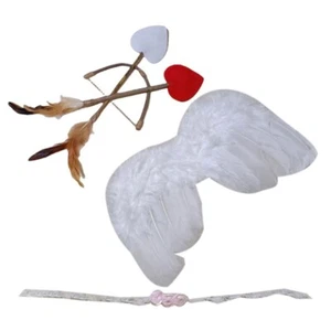 Conjunto Disfraz Bebé Cupido Recién Nacido Bebé Flechas Arco Set - Imagen 1 de 8