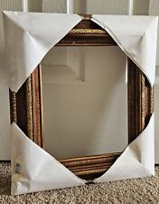 VTG Wood Picture Frame. Made in Mexico. w/Gold Gilding. 8x10". Unused w/o Glass.