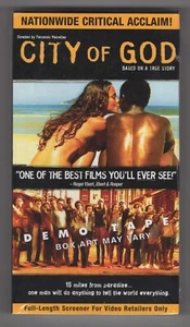 City of God (Factory Sealed Promo VHS Screener w/ Watermark) Fernando Meirelles - Picture 1 of 3