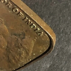 George V King and Emperor of India Straits Settlements 1 Cent 1920 21mm Token - Picture 1 of 3