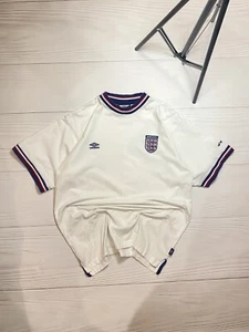 Vintage England 2000 home soccer jersey football y2k t shirt White Colour Xlarge - Picture 1 of 12