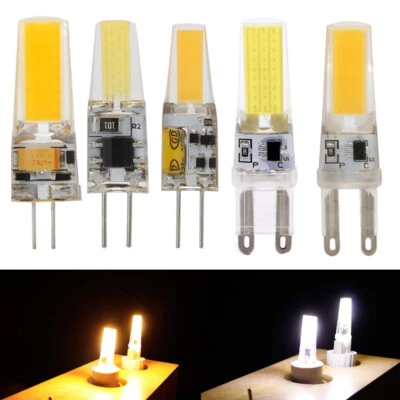Dimmbare Mini G4 G9 3W 6W LED COB Glühbirnen 12V 220V ersetzen Halogenlampen - Bild 1 von 4