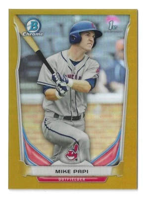 2014 Bowman Chrome Draft Gold Refractors No. CDP36 Mike Papi /50 - Image 1 of 2