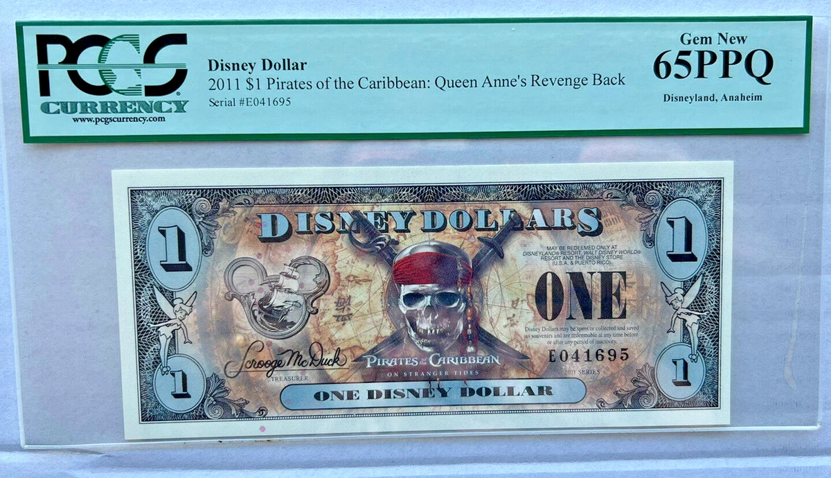 Pirates of the Caribbean Disney Dollars (1968-Now) for sale | eBay