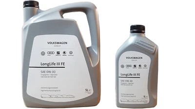 Original VW AUDI SKODA SEAT Motoröl 0W30 0W-30 LongLife III FE 1x5 1x1 Liter