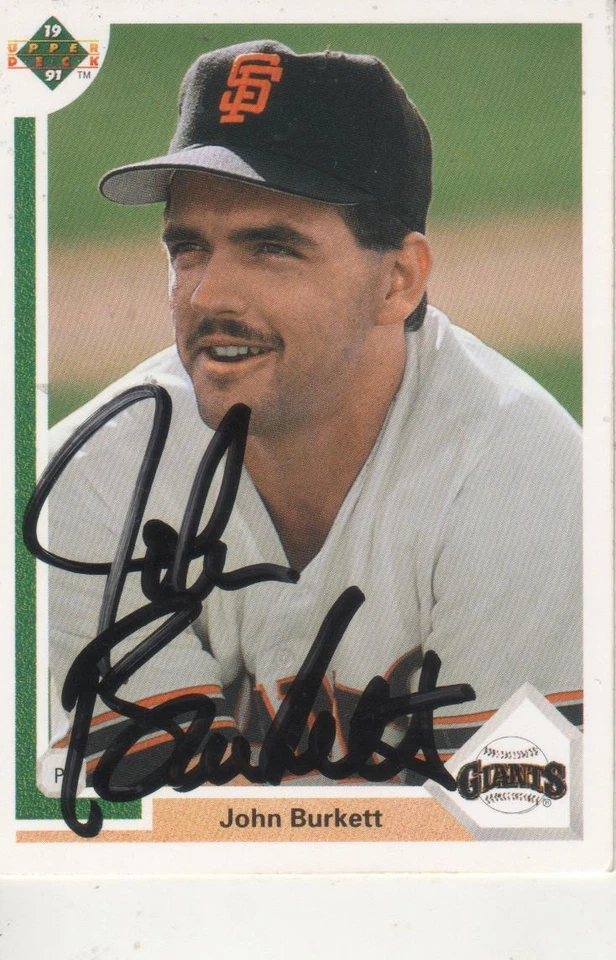 JOHN BURKETT SIGNED 1881  UPPERDECK #577 - SAN FRANCISCO GIANTS - Image 1 of 1