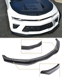 PRIMER BLACK Front Lip For 16-Up Camaro SS LT LS RS T6 Style Bumper Lip Splitter - Picture 1 of 9