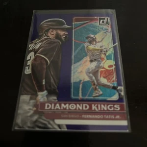 2022 Donruss Baseball Fernando Tatis Jr. Holo Purple Diamond Kings Insert - Picture 1 of 2