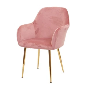 Merce di seconda scelta sedia sala da pranzo MCW-F18, sedia, design retrò velluto vecchio, gambe dorate - Foto 1 di 7