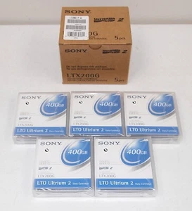 ¡¡Nuevo!! ¡¡Sellado!! ¡¡NUEVO!! De Colección SONY #LTX200G Ultrium 400GB "Cartucho de Datos" Paquete de 5 - Imagen 1 de 3