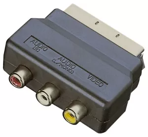 21pin RGB SCART Plug Male to 3 RCA Female TV DVD VCRs A/V Adaptor HU Converter - Picture 1 of 5