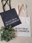 Stoffbeutel Beutel schwarz  Spruch Lehrer Klassenarbeiten