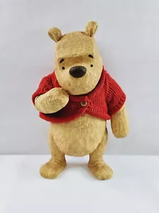 Winnie the Pooh 75th Anniversary Faux Wood Pooh Figure Statue Disney Store - Picture 1 of 15