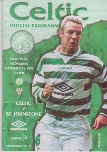 Programme / Programma Celtic Glasgow FC v St.Johnstone 23-09-1998 - Imagen 1 de 1