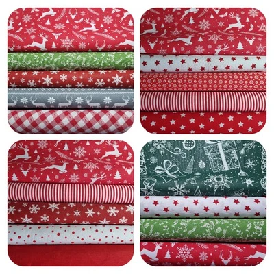 Stoffpaket   4-5  St.22 x 50 cm, Weihnachtsstoffe Quiltpaket BW 100%  NEU - Bild 1 von 2