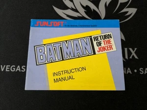 SOLO MANUAL DE INSTRUCCIONES BATMAN RETURN OF THE JOKER NINTENDO NES - Imagen 1 de 5