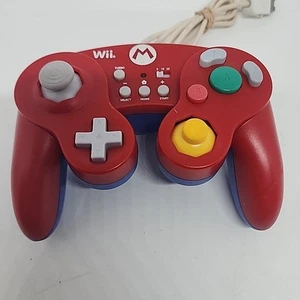 Hori Wii / Wii U Mario Red / Blue Controller US Seller Tight Sticks Tested Works - Picture 1 of 9