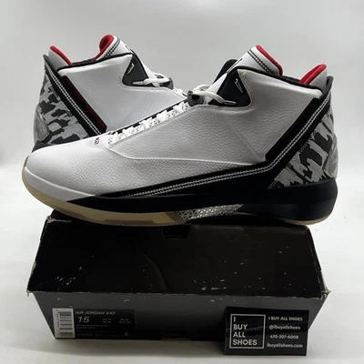 Talla 15 - Air Jordan 22 OG Blanco Rojo Universitario (315299-161) Foto 1 de 4