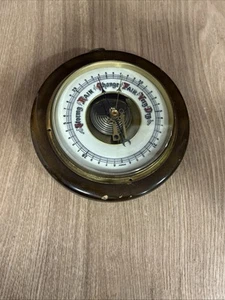 Vintage Weather Barometer Wall Hanging S F V 8” Across - Picture 1 of 4