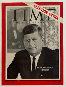 Vintage November 16, 1960 Newsstand TIME Magazine - President-Elect Kennedy - Picture 1 of 10