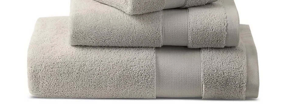 Toalla de baño Ralph Lauren Watson algodón antimicrobiano 35X66 gris pálido $70 Foto 1 de 1