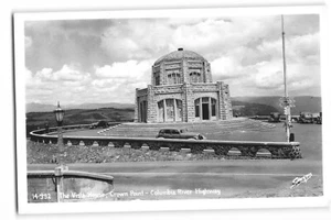 Postal The Vista House Crown Point Columbia River Highway RPPC 1960 Oregon - Imagen 1 de 2