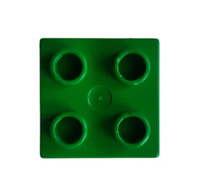 Lego Duplo Grundbausteine 1 x 4 Standard in grün/ gebraucht, einzeln - Bild 1 von 2
