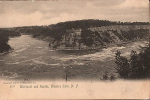 Postcard View of Niagara Falls NY Whirlpool and Rapids Undivided 1905 Rotograph - Picture 1 of 2
