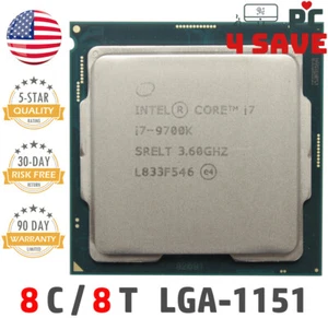 Intel 9th Gen Core i7-9700K 3.6GHz (Turbo 4.9GHz) 8-Core 12M LGA1151 SRELT SRG15 - Picture 1 of 1